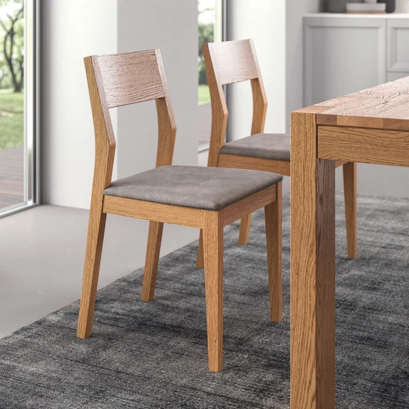 Coppia sedie in legno massello Eldan