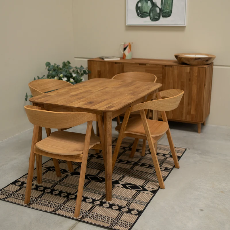 Set da 2 o 4 sedie da pranzo in rovere massiccio Knut | NordicStory