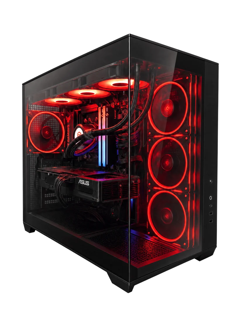BREUNOR NOVO - PC Gaming Ryzen 7 9850X3D, RX 9070 XT 16GB, Ram 32Gb DDR5 6000MHz, SSD NVMe 1TB, Dissipatore a liquido 360mm, Windows 11 pro