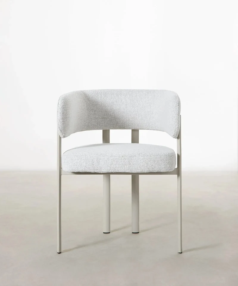 Silla de Comedor en Tela y Metal Robbie