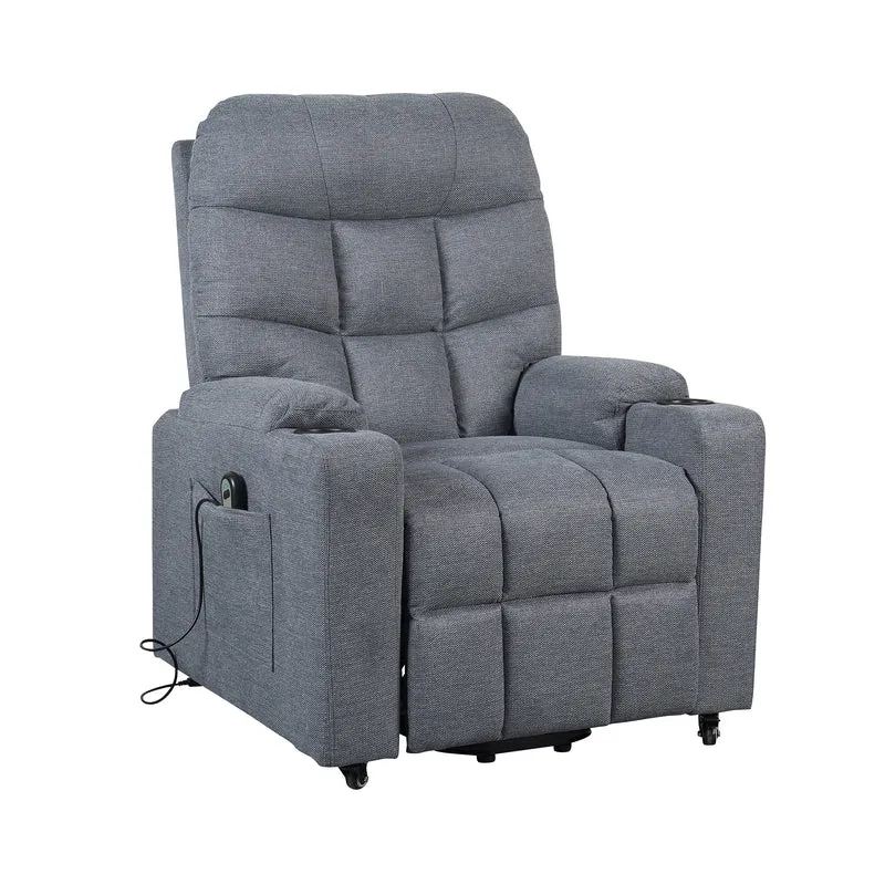 Patty1 Poltrona Elettrica alzapersona 1 motore 2 Portabicchieri Detraibile 19% Kit 4 ruote