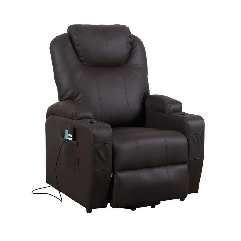 Berlin2 Poltrona Relax Elettrica 2 motori Vibromassaggio Detraibile 19% Kit 4 ruote similpelle