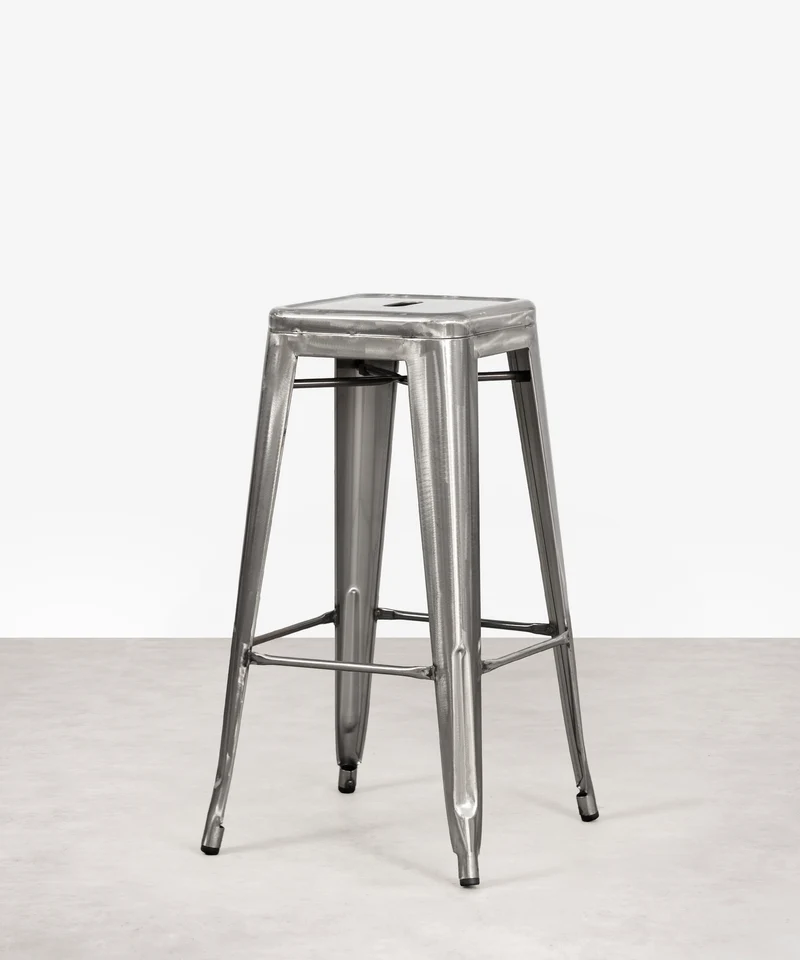 Taburete Alto de Metal Tolik - Polished Edition