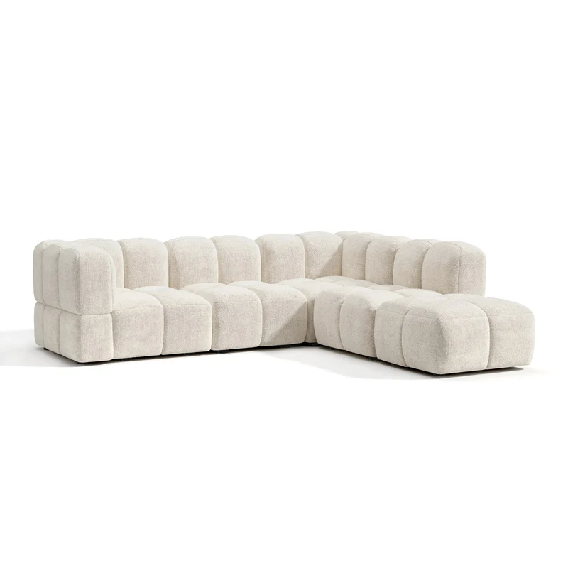 Canapé grand angle droit modulable NUBI