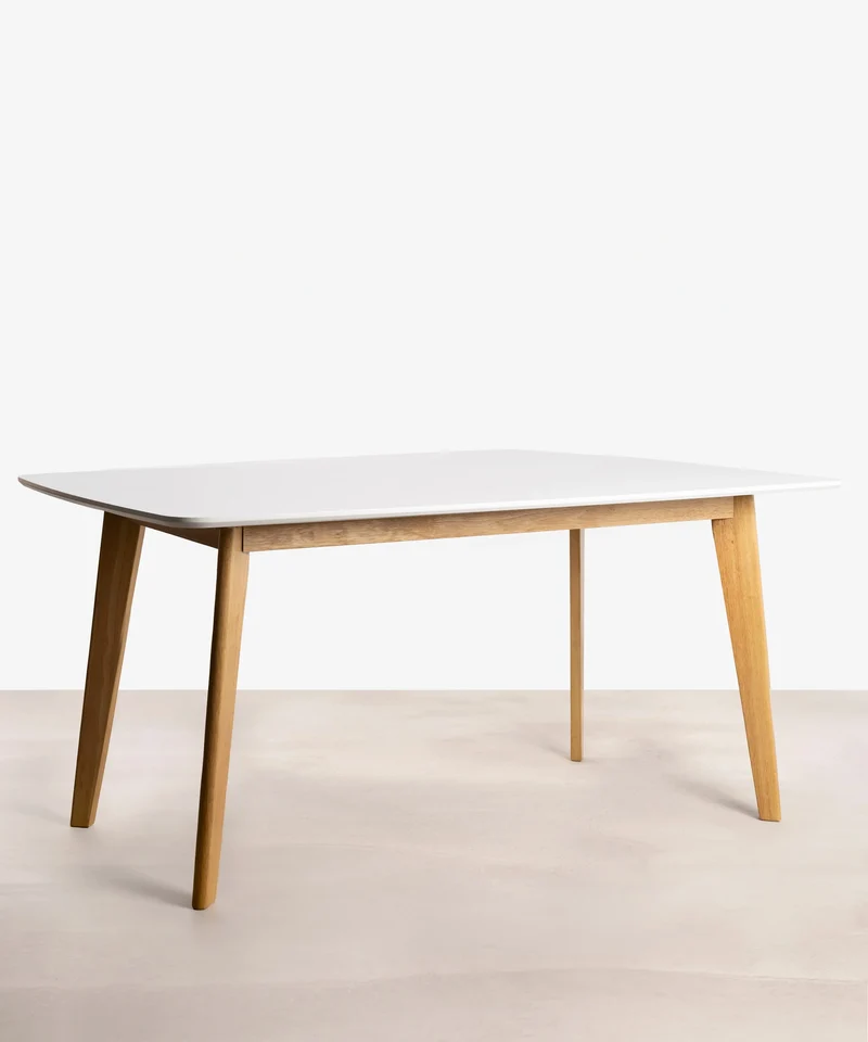 Mesa de Comedor Rectangular en Madera Lena (150 x 90 cm)