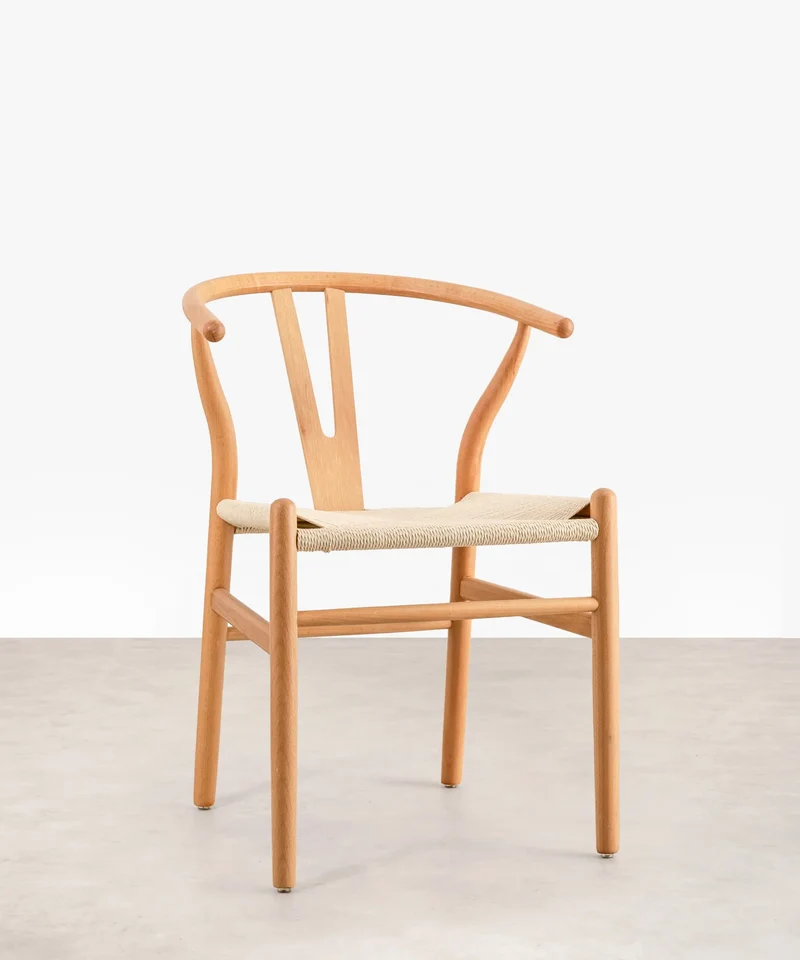Silla de Madera y Cuerda Trenzada Uish