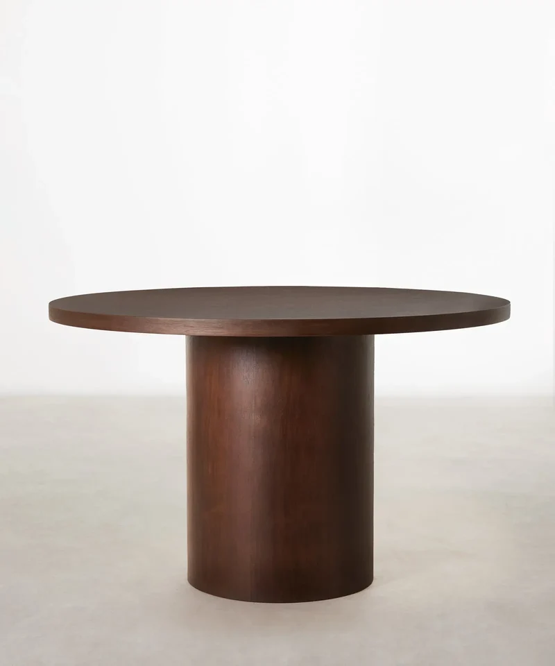 Mesa de Comedor Redonda en Madera Jolie (120 cm)
