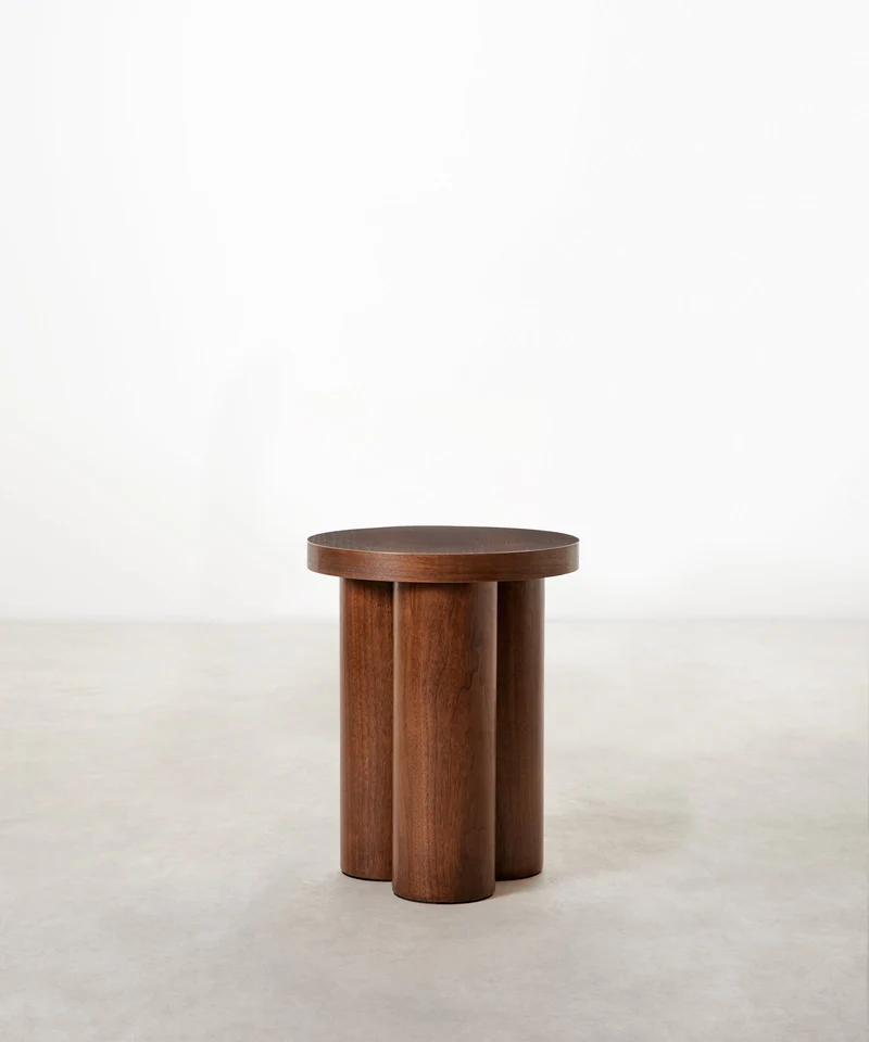 Mesita auxiliar de madera Arvin (50x40 cm)