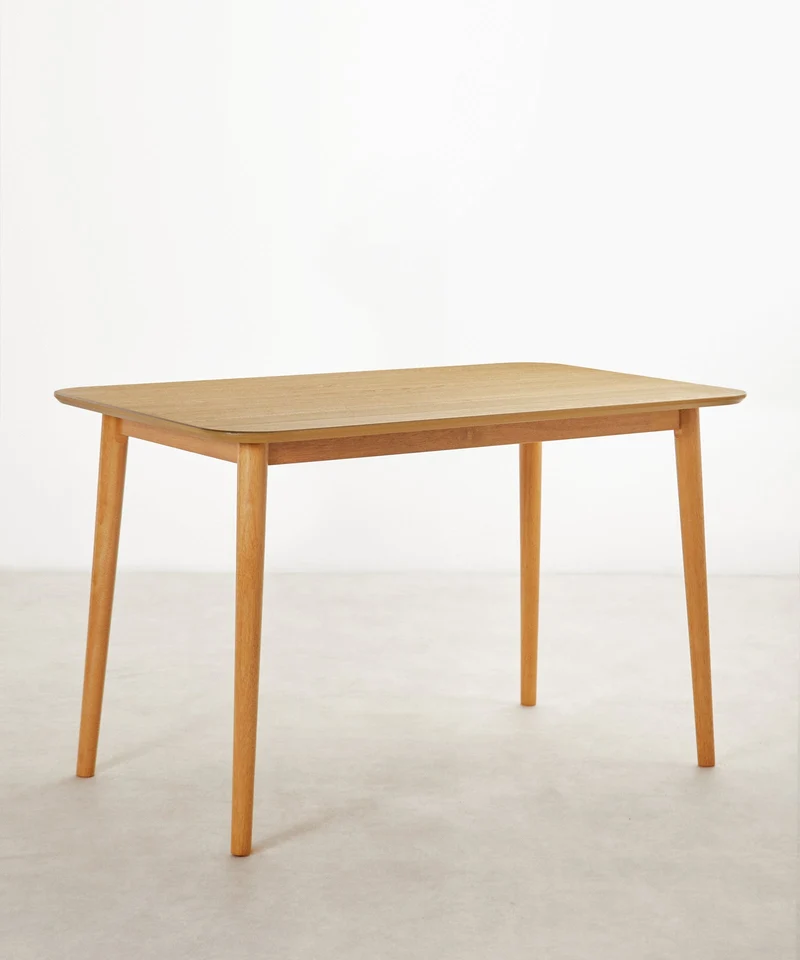 Mesa de comedor de madera rectangular Valeria (120 cm)