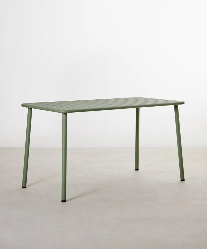 Mesa exterior de metal alargada Sora (140x70 cm)