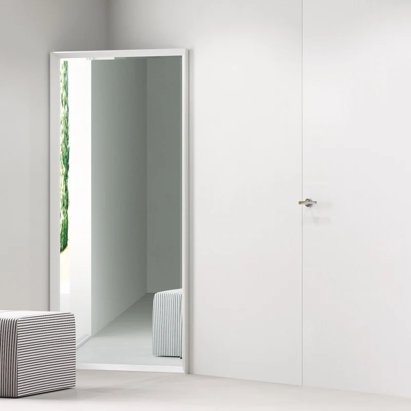 Specchio angolare con cornice in alluminio Angle Vanity