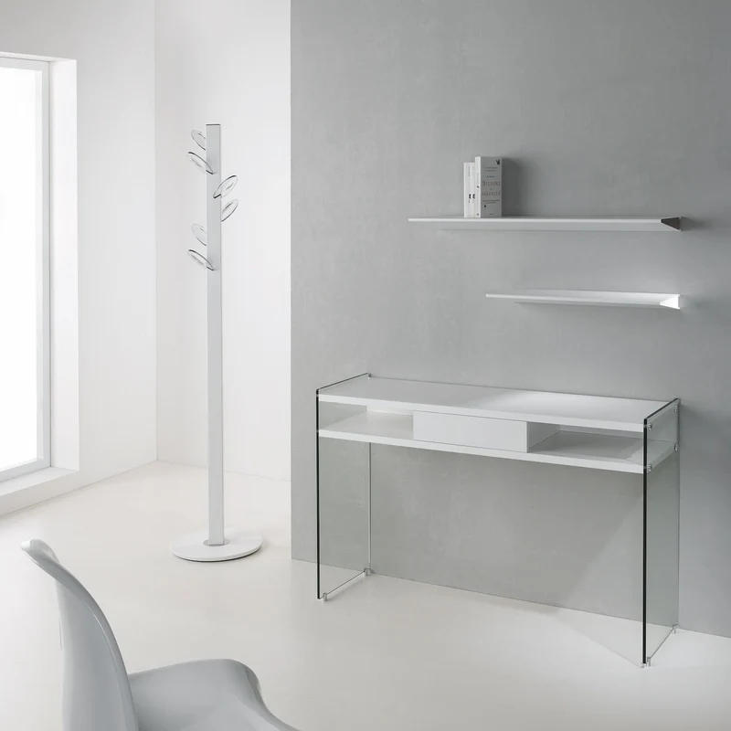 Consolle ingresso Jenny in vetro e laminato 120 x 75 cm