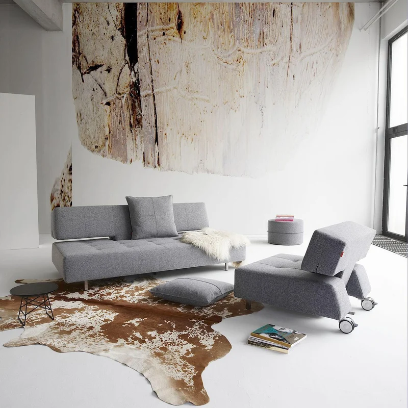 Divano letto matrimoniale su ruote 210 cm Longhorn