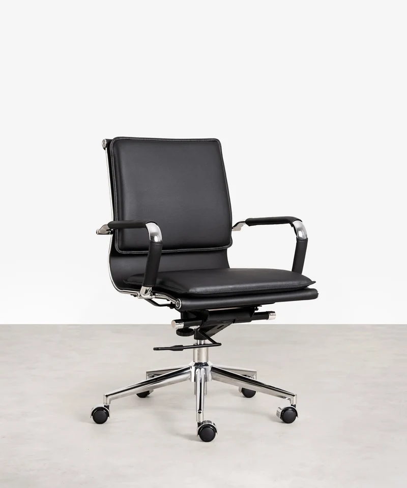 Silla de Oficina en Polipiel Low Base Dallas