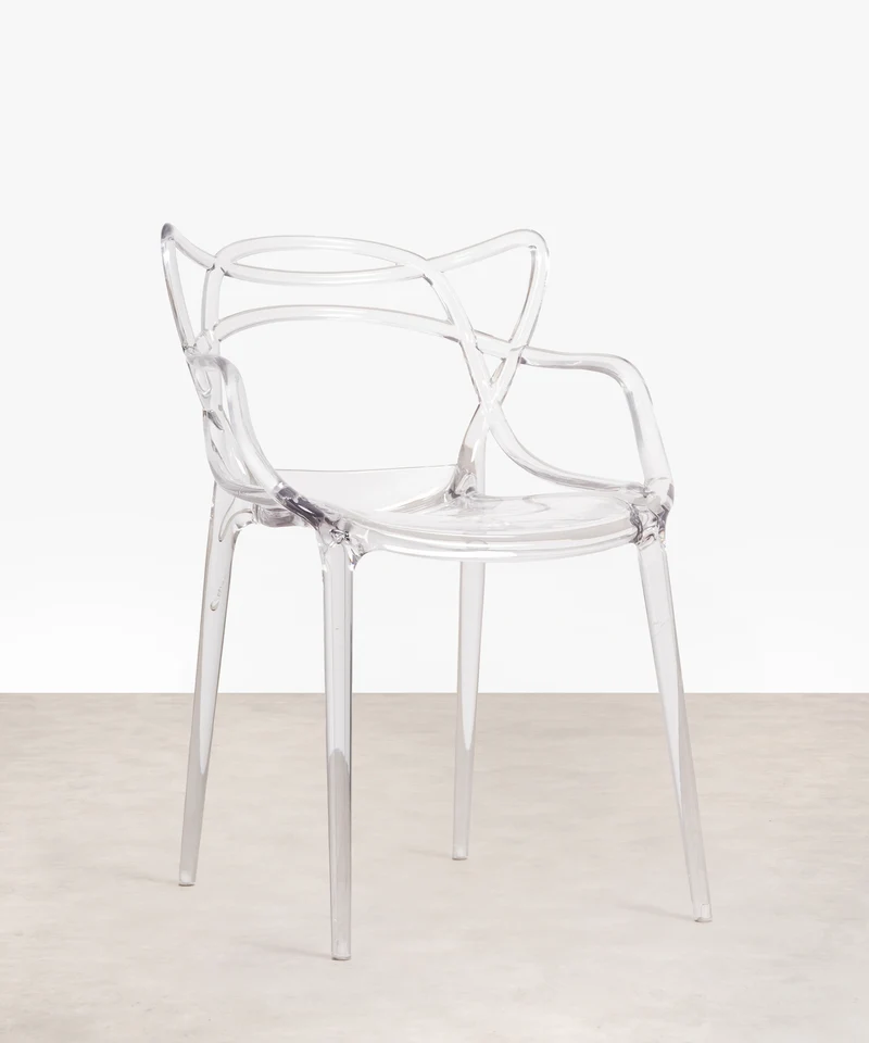 Silla de Policarbonato con Reposabrazos Ribbon