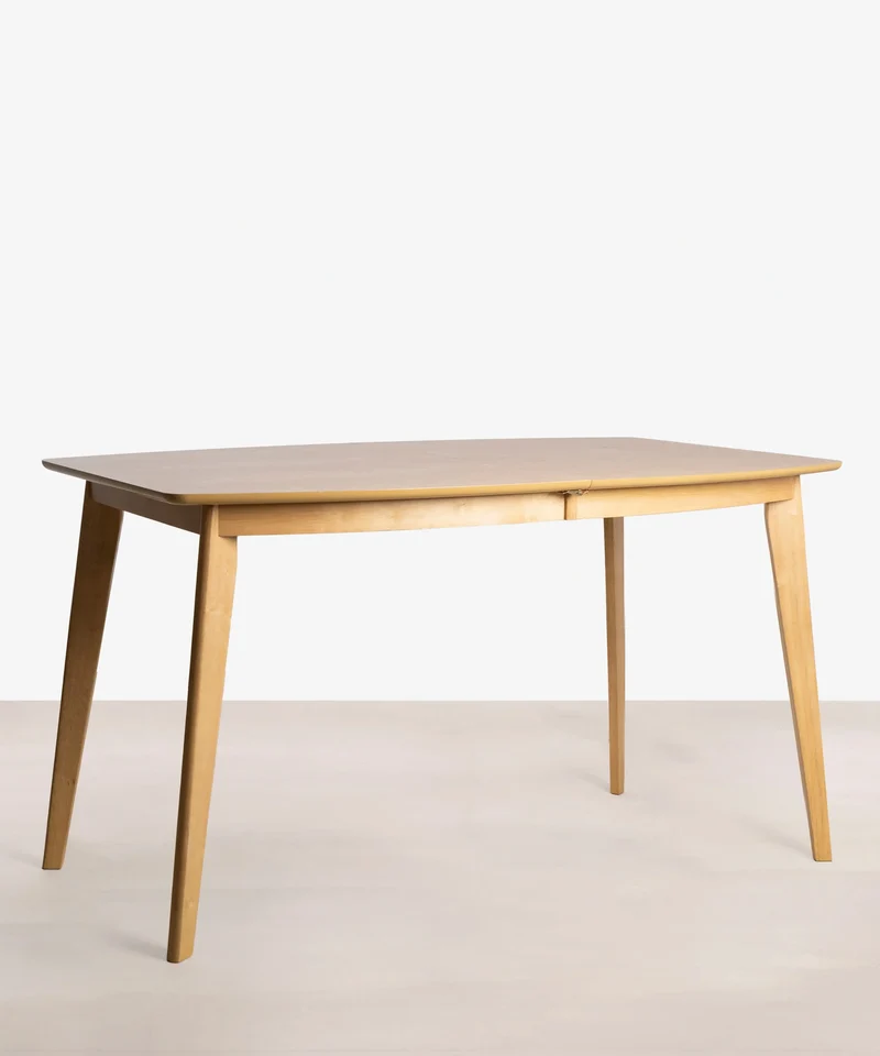 Mesa de Comedor Rectangular Extensible en Madera Tina (150-200 x 90 cm)