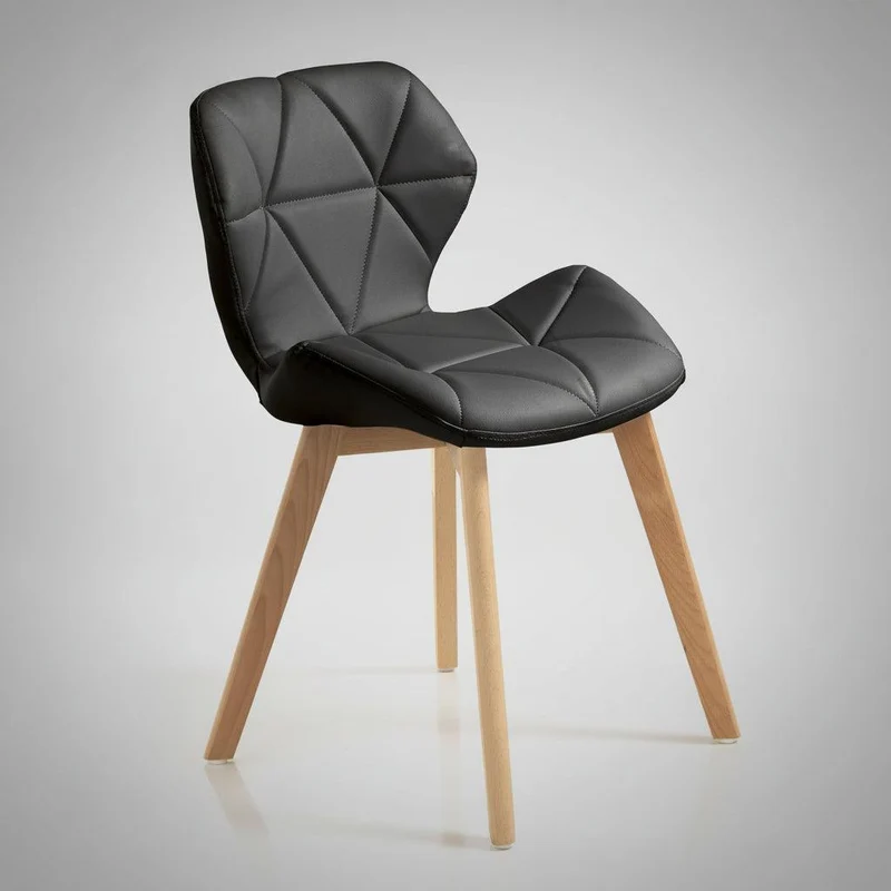 Coppia sedie imbottite Eleanor Black