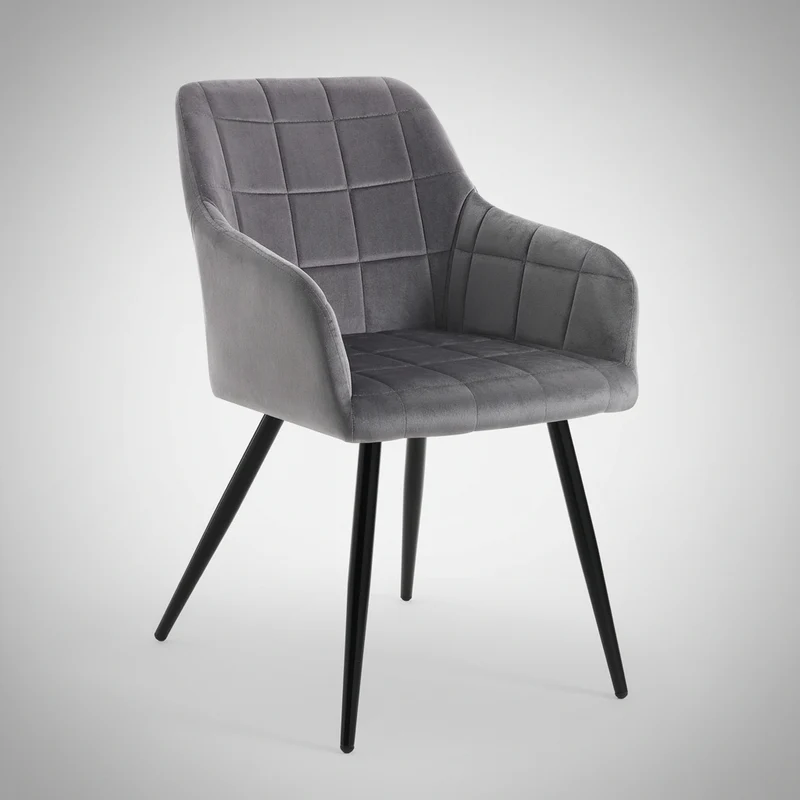 Coppia sedie imbottite Ferrand Grey