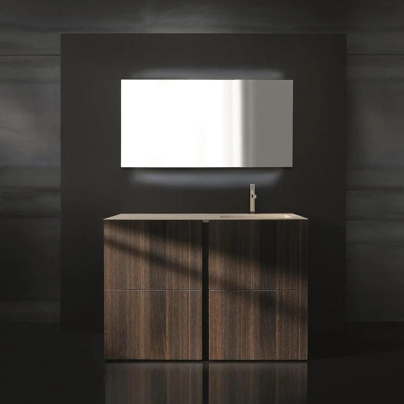 Set mobili bagno in rovere Crono 1 di Loetrà