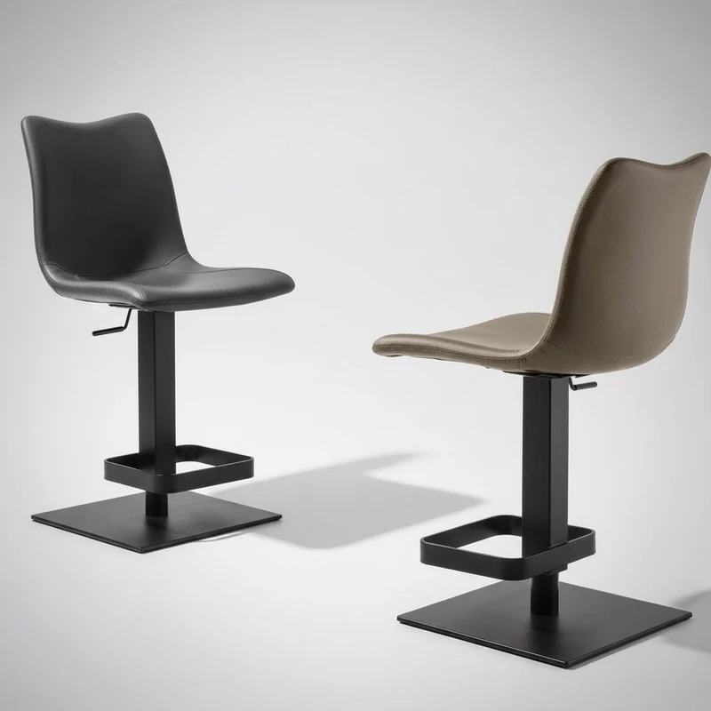 Sgabello design in ecopelle Stanley