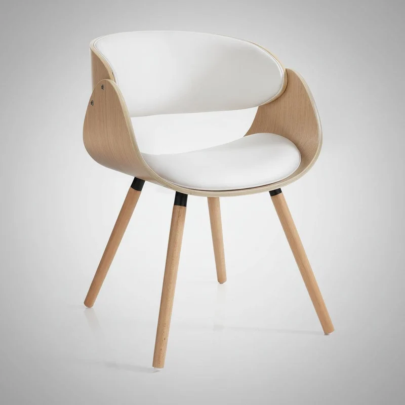 Sedia in legno Once Evo White