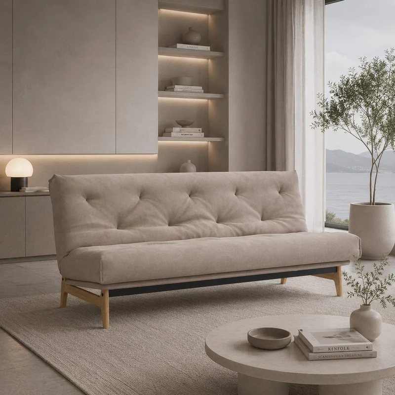 Divano letto per uso quotidiano Aslak 120