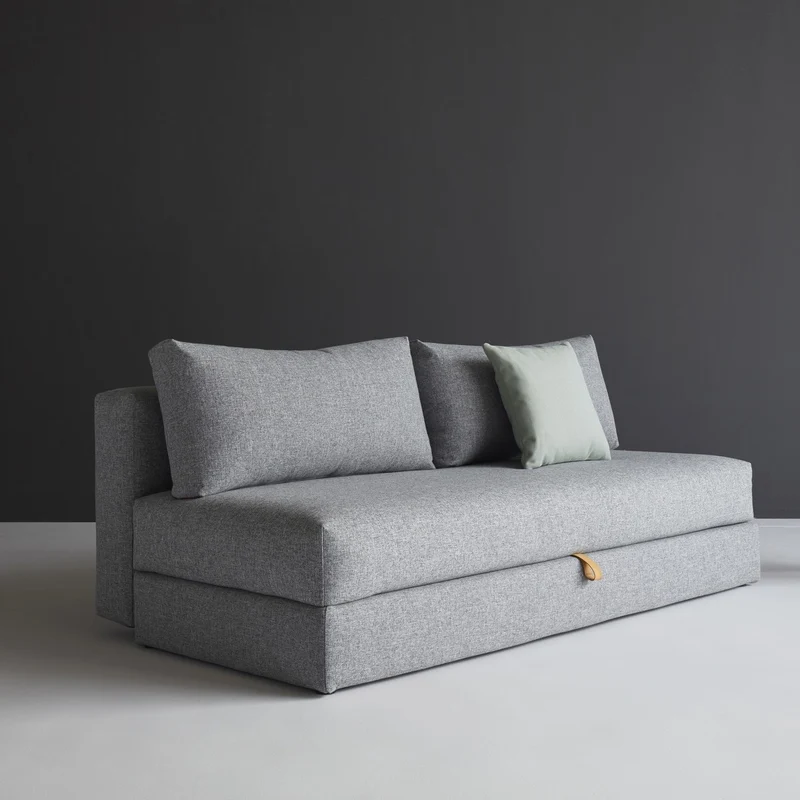 Divano letto matrimoniale con contenitore Osvald