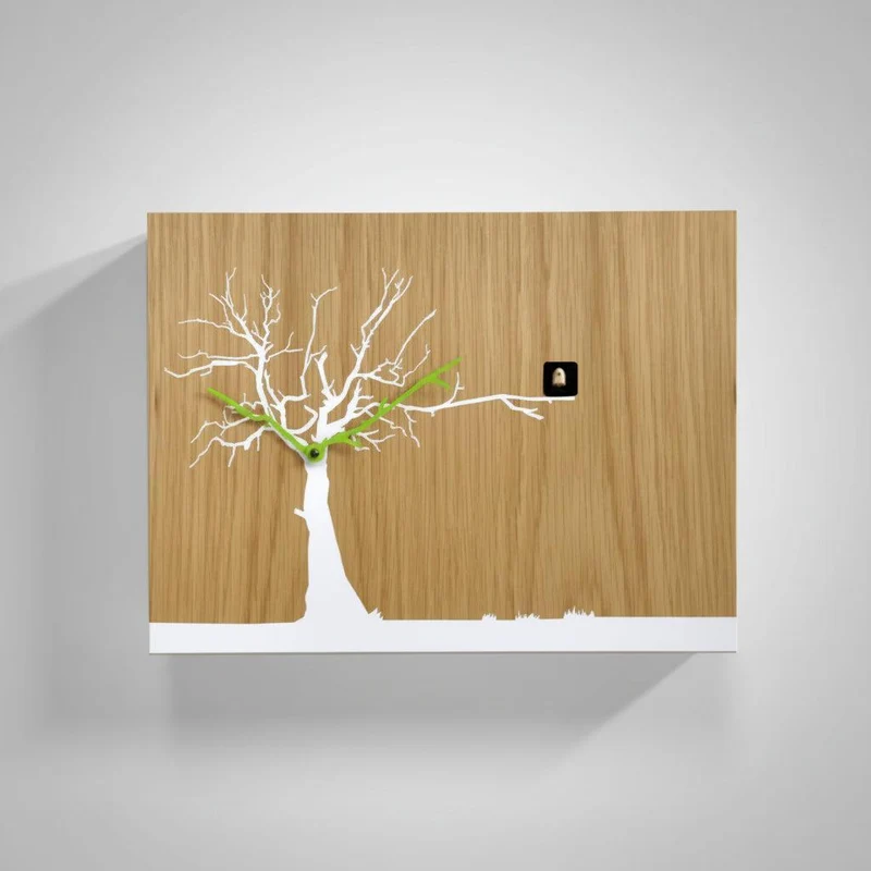 Orologio a cucu design in legno con sensore di luce Cucuruku