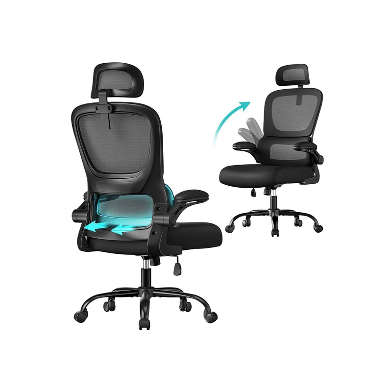 Sedia ergonomica da ufficio in rete con supporto regolabile