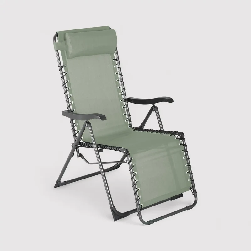 Jais - Sdraio zero gravity verde per giardino o camping