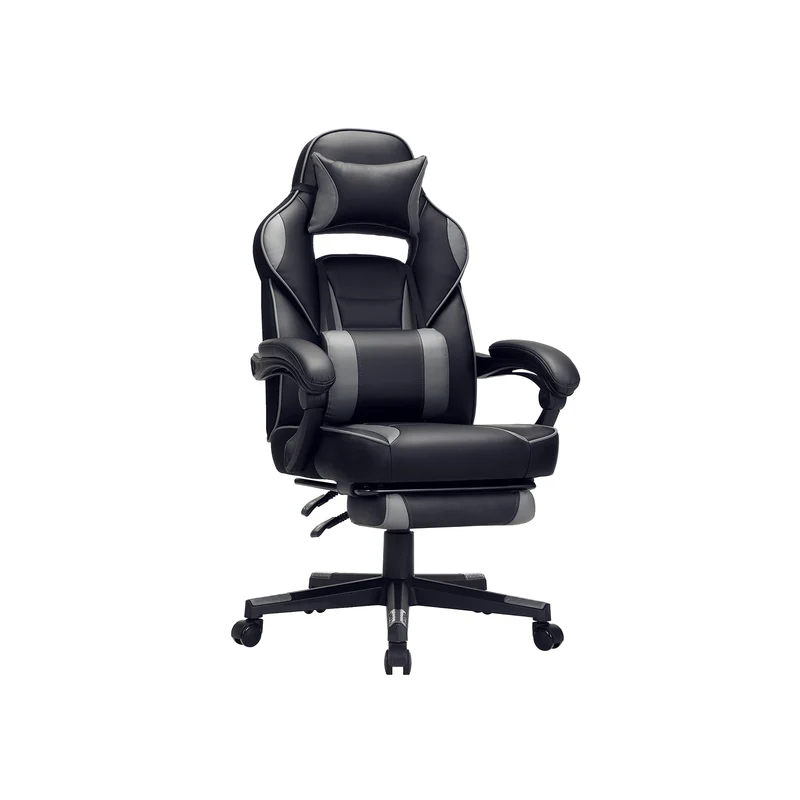 Sedia da Ufficio Ergonomica con Poggiapiedi Telescopico Schienale Regolabile