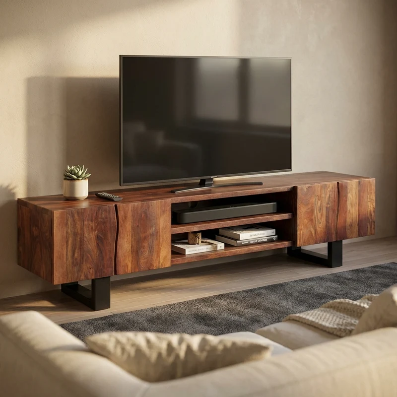 Mobile TV in legno di acacia - BRAY
