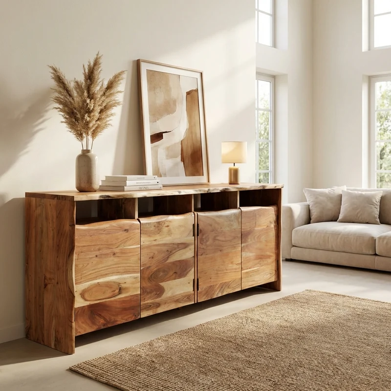 Madia in legno di acacia - MORGAN