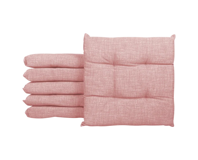 Set 6 Cuscini Imbottiti per Sedia 40x40 in Cotone con Lacci 4 Punti Made in Italy Il Gruppone