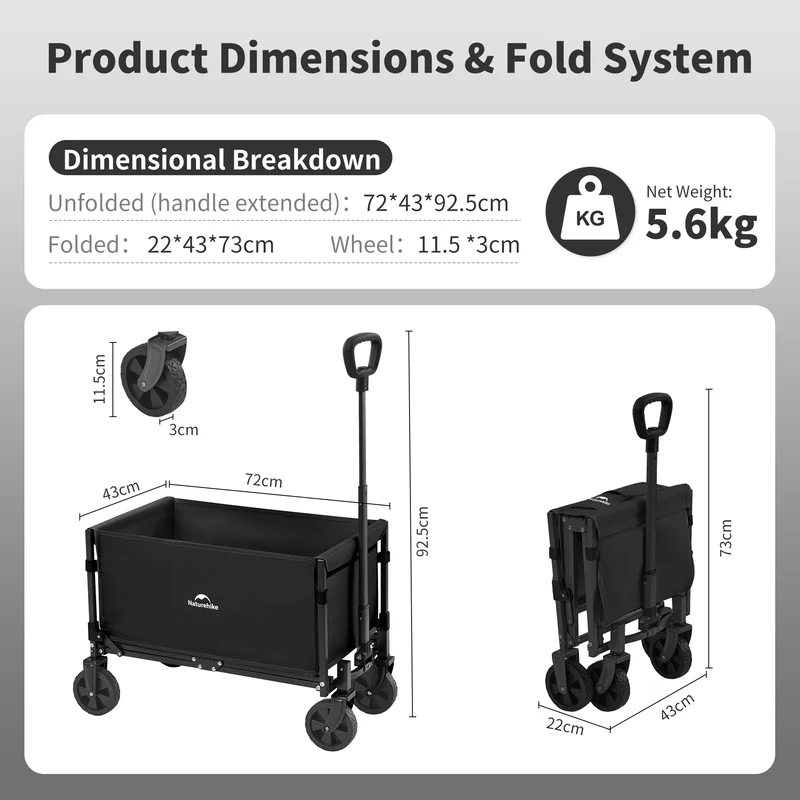 Lightweight Folding Camping Wagon