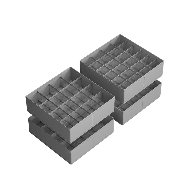 Set di Organizzatori per Cassetto Armadio per Calze Pieghevoli