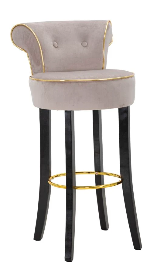 Sgabello da bar in metallo seduta imbottita 96 cm - LUXY