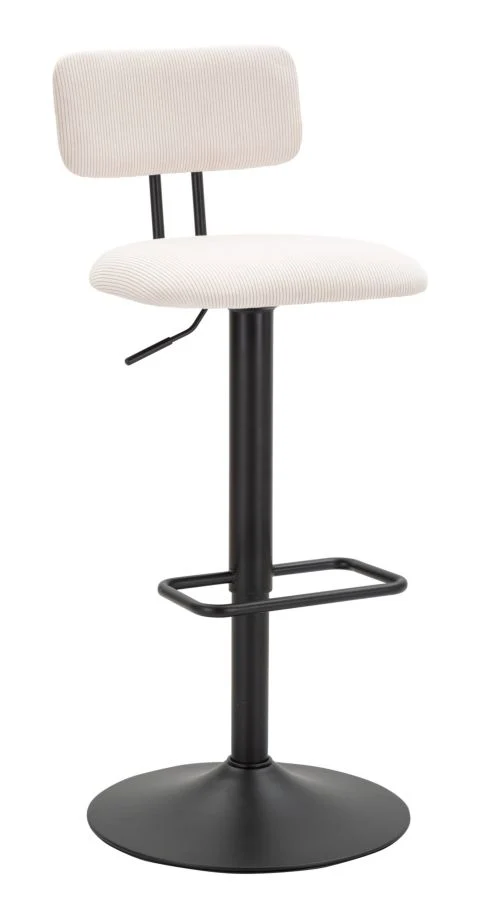 Sgabello bar girevole imbottito regolabile in altezza set 2 pezzi - LIGHT