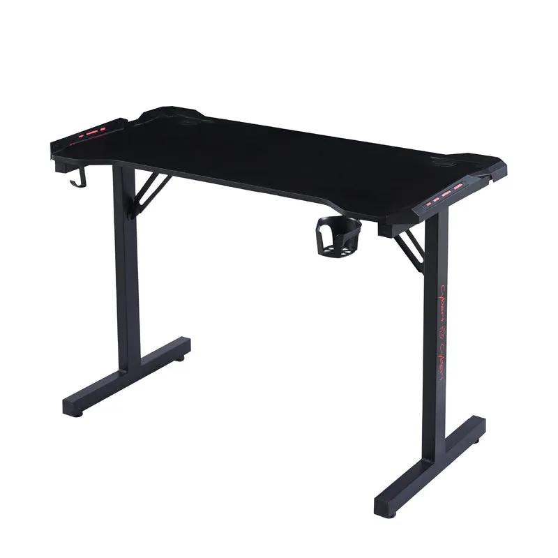 Scrivania Gaming con Luci RGB 120x60 cm, Tavolo Gamer Il Gruppone