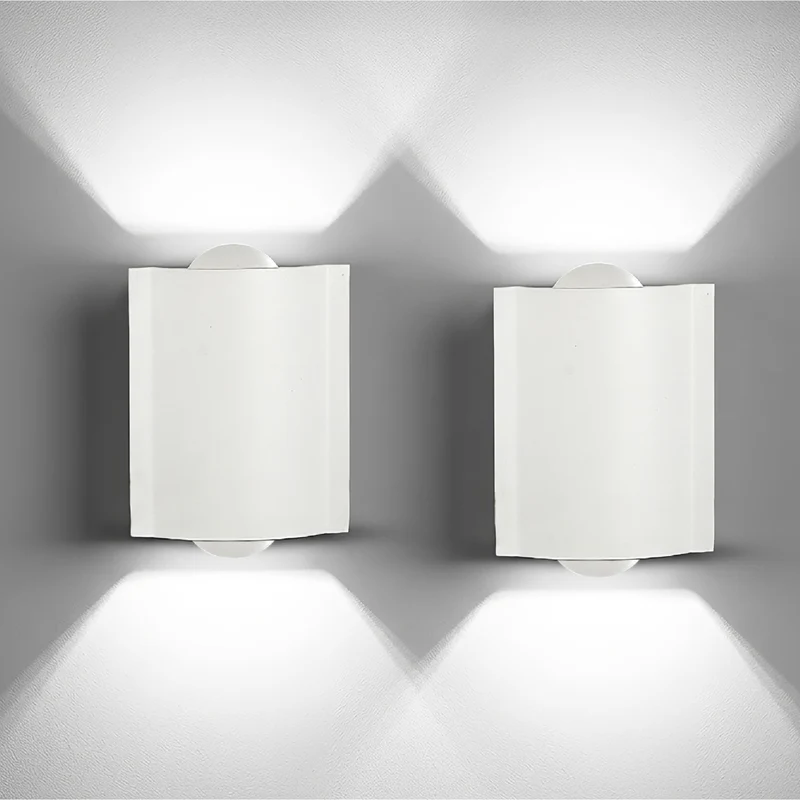 Set 2 Applique LED da Parete 2 LED Design Curvo Il Gruppone
