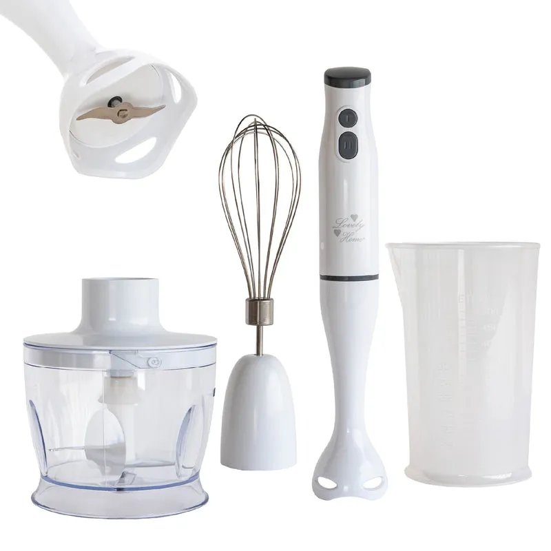 Frullatore a Immersione 4 in 1 con Tritatutto e Frusta Il Gruppone