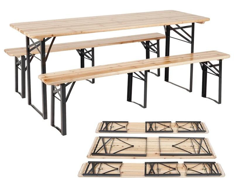 Set Birreria 220 x 70 Cm XXL 10 Posti 3 Pezzi Il Gruppone