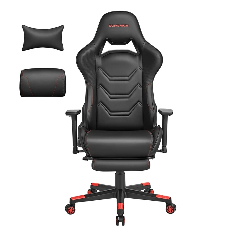 Sedia da Gaming Nero e Rosso
