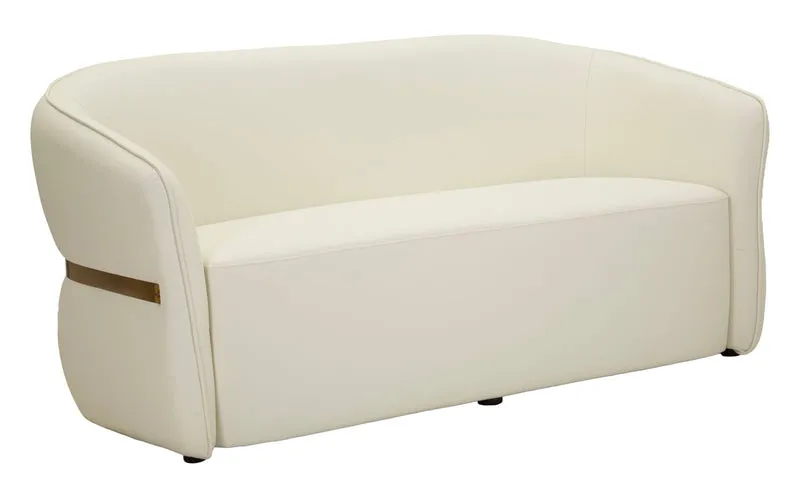 Divanetto 2 posti moderno 160x84x77 cm linee morbide - MINSK