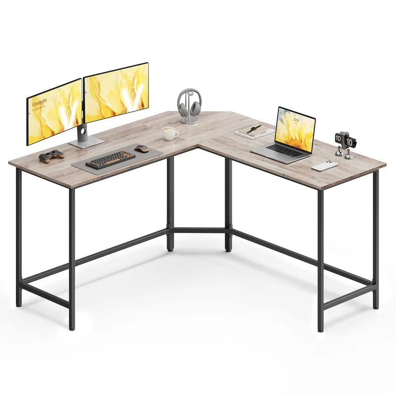 Scrivania a L da Gaming per Studio Ufficio Salvaspazio Facile da Montare