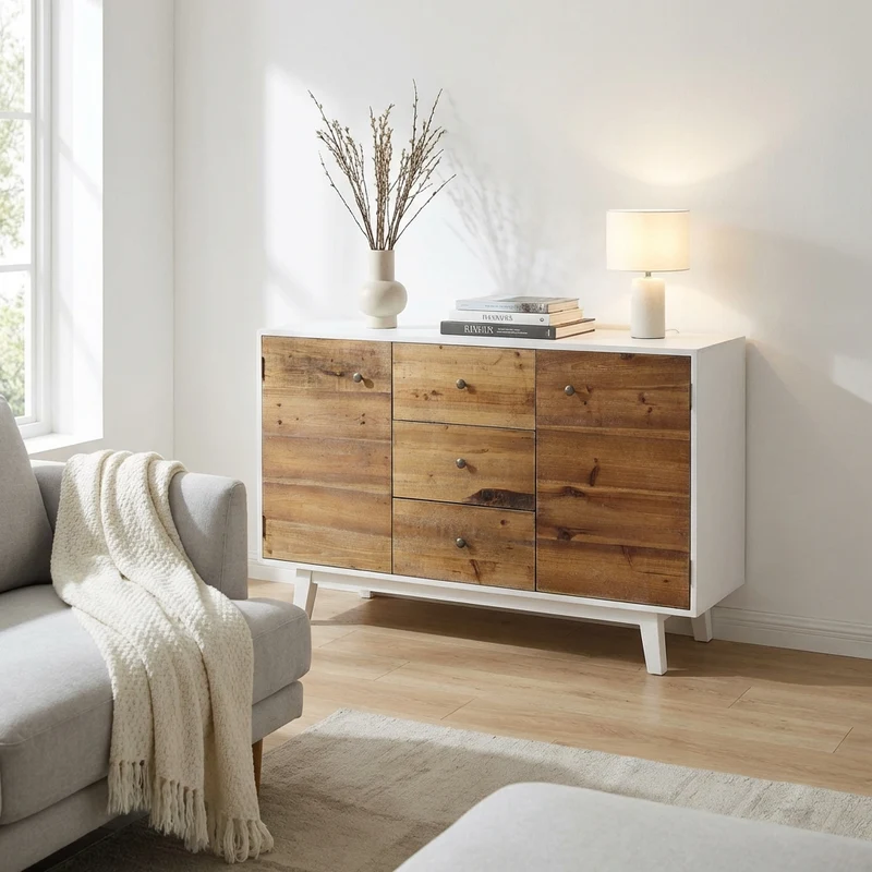 Madia a due ante in Legno cm 142x45x83 - SPIKE