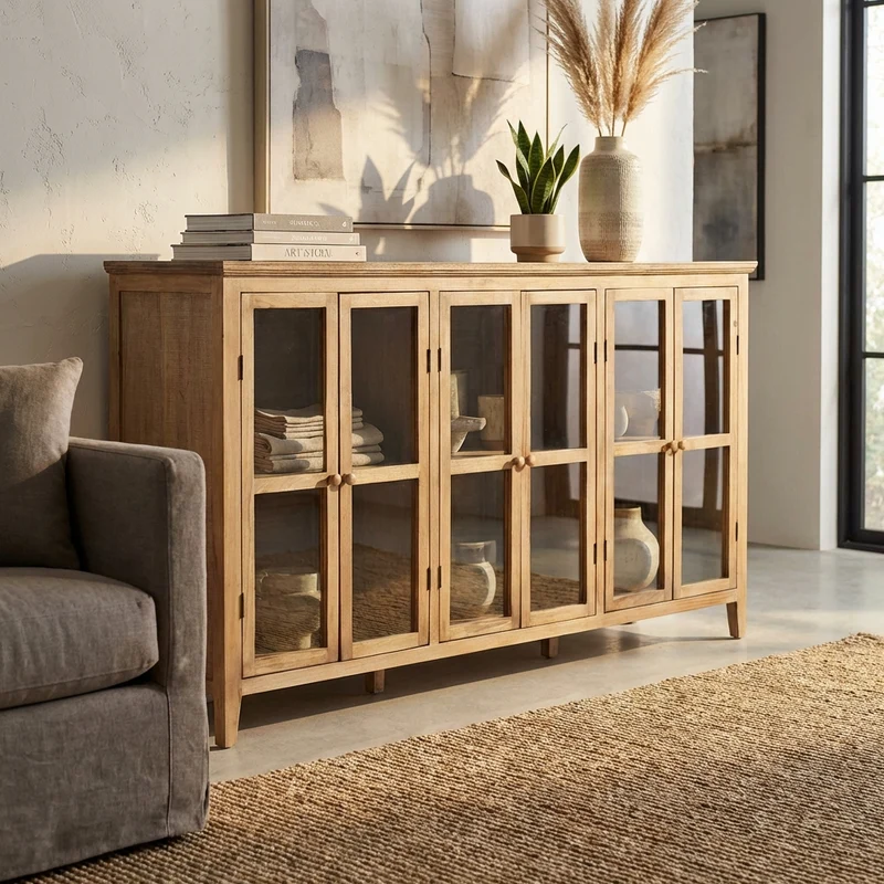 Credenza 3 ante in Legno Composito cm 177x41x104 - MICK