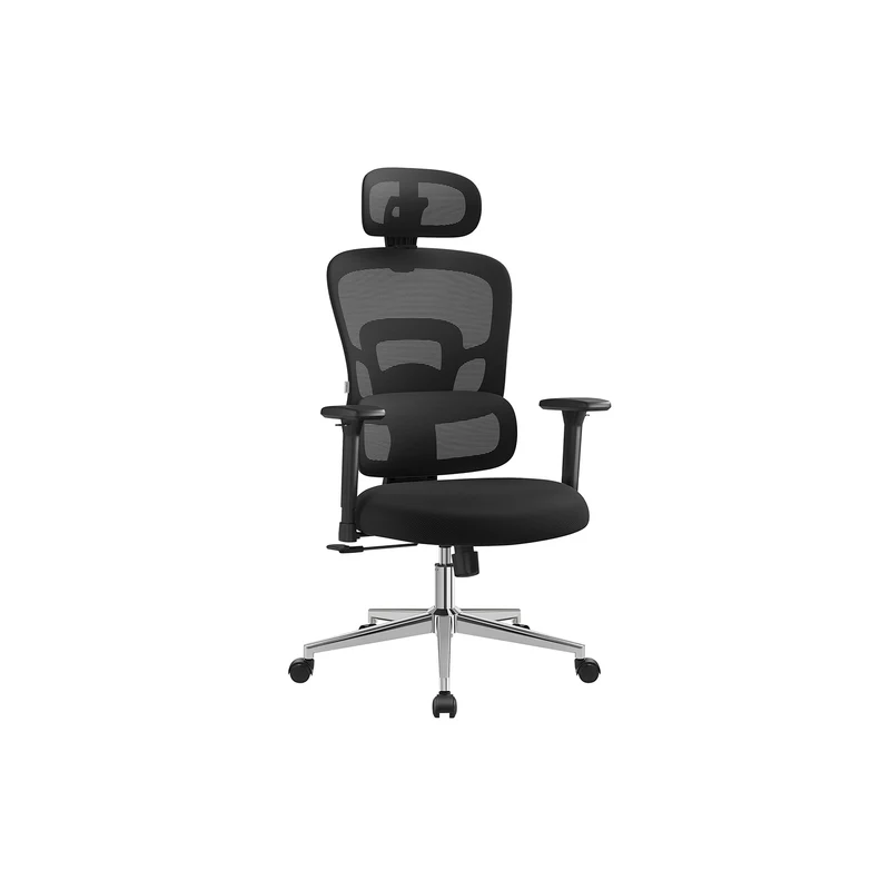 Sedia da Ufficio Ergonomica in Rete Regolabile con Poggiatesta