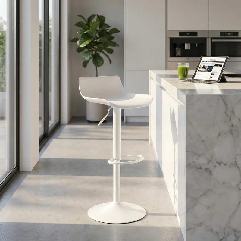 Sgabello alto per Cucina in Plastica cm 43x44x96 - TOLLY