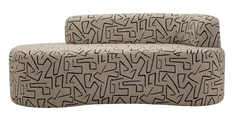 Divanetto moderno 3 posti 176x91,5x69 cm design cosmopolita - NAIROBI
